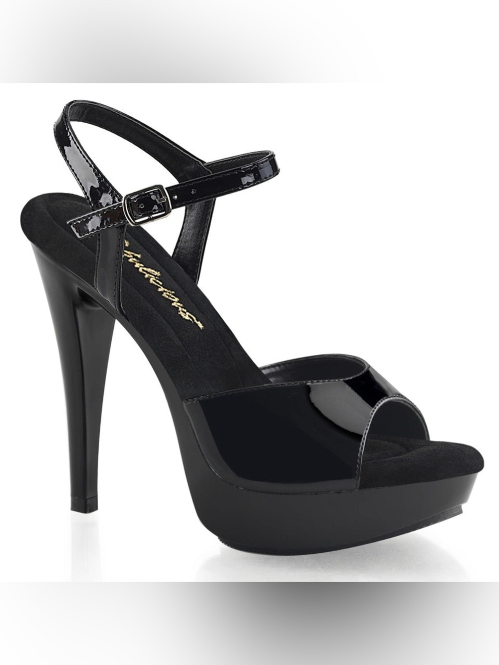 Black Open-Toe Heels